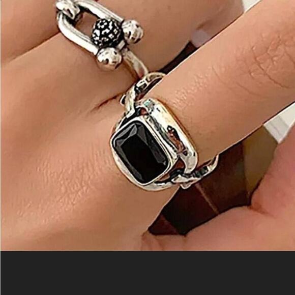 Handmade Sterling Silver Horseshoe Necklace Bracelet Ring Set Matching Bundle - Picture 9 of 10